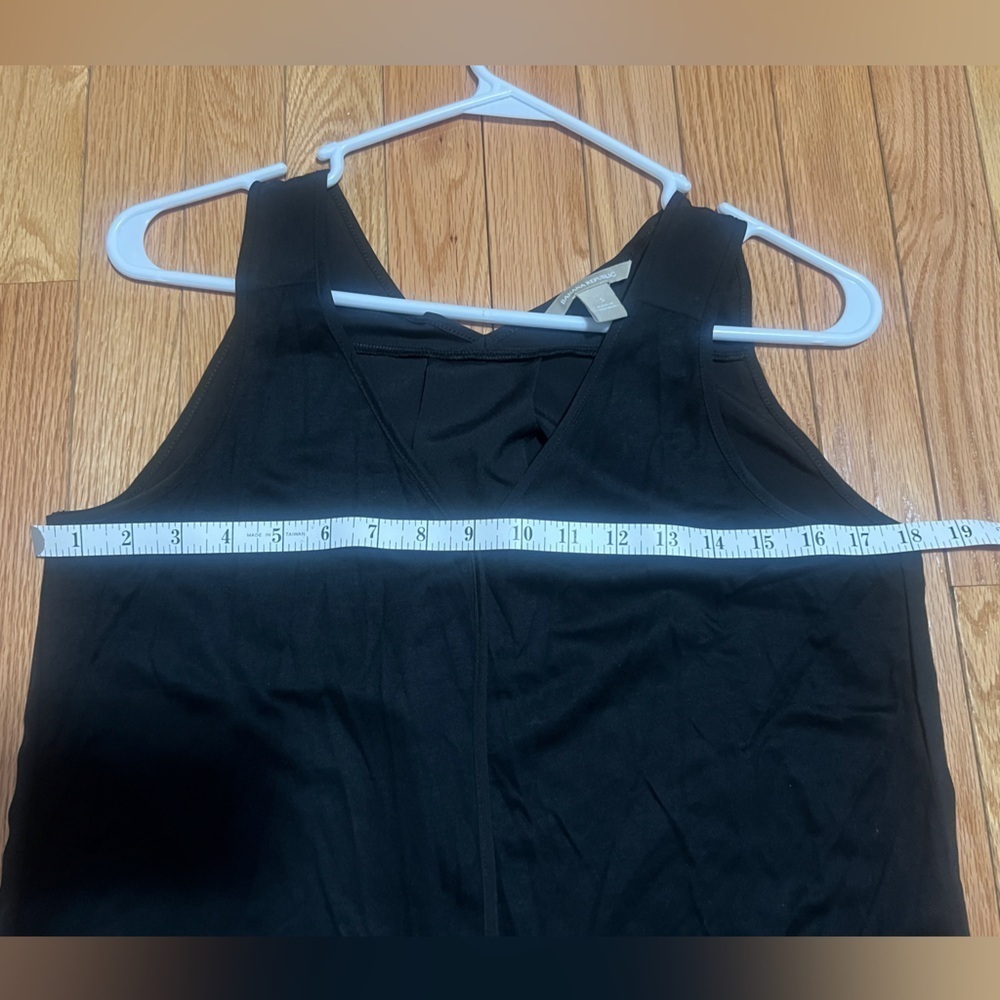 Banana Republic sleeveless mixed medium tank shirt top women’s size S black - Picture 4 of 6